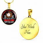 Baseball Your Talent Is God's Gift to You What You Do with It Is Your Gift to God Circle Pendant Necklace Baseball Your Talent Is God's Gift to You What You Do with It Is Your Gift to God Circle Pendant Necklace