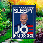 8MH. Sleepy Joe 30x40 Garden Flag Mockup 1