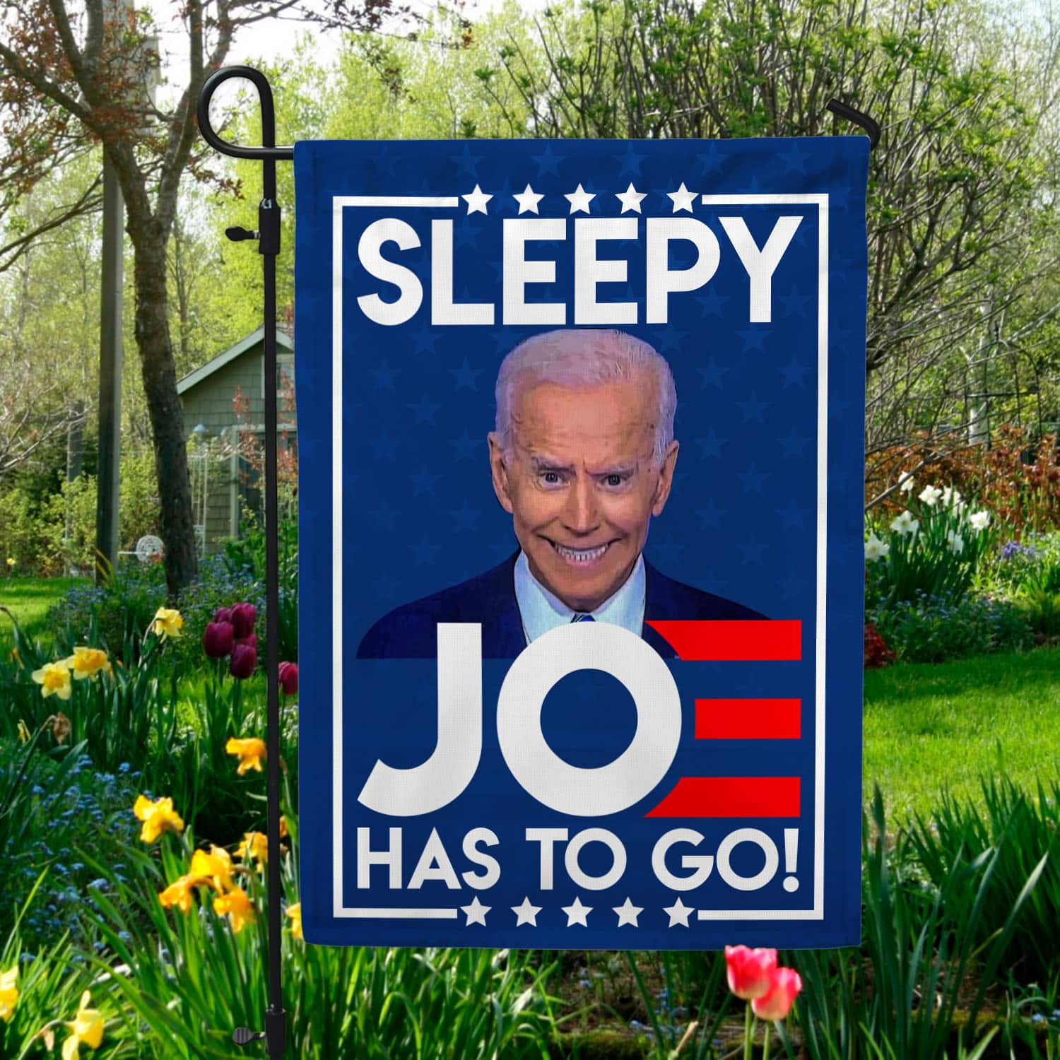8MH. Sleepy Joe 30x40 Garden Flag Mockup 5