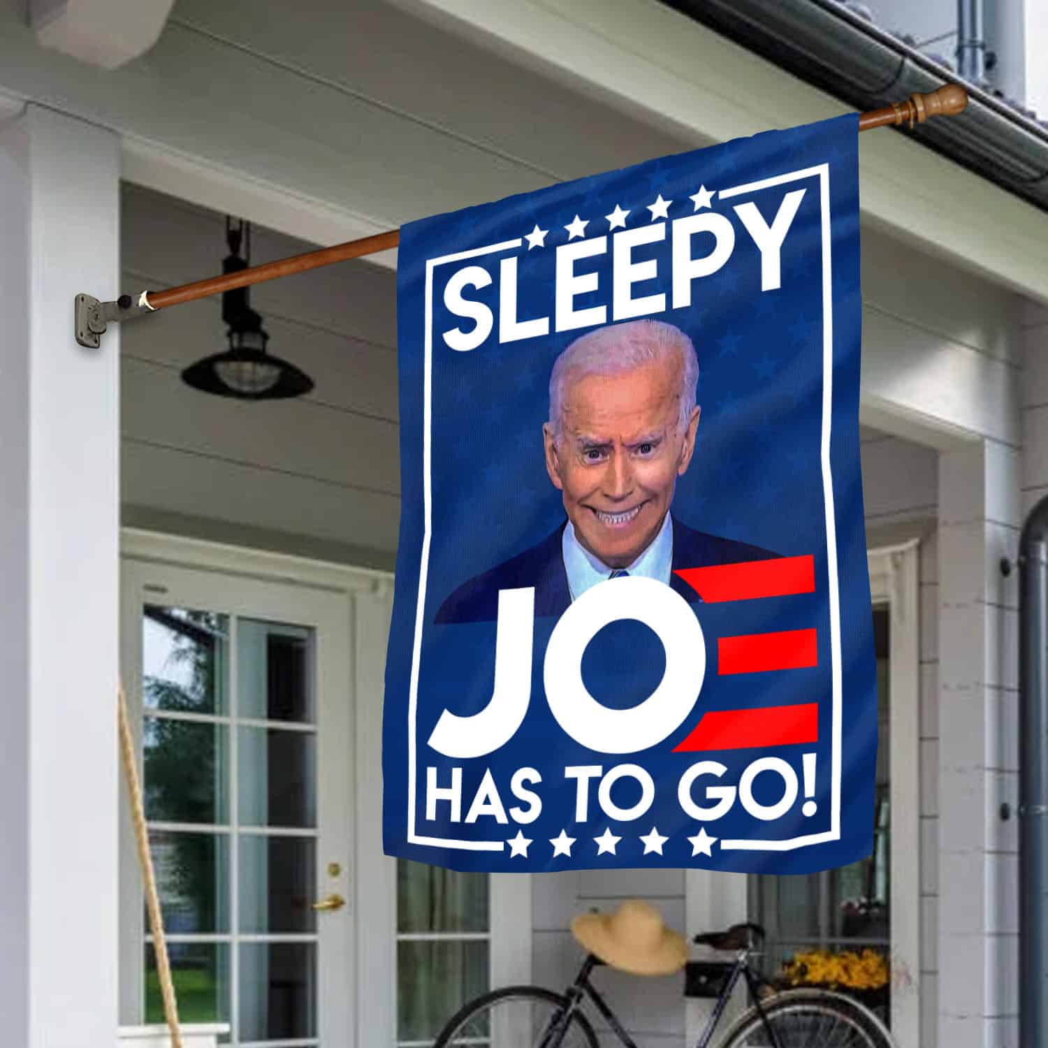 8MH. Sleepy Joe 30x40 House Flag Mockup 1