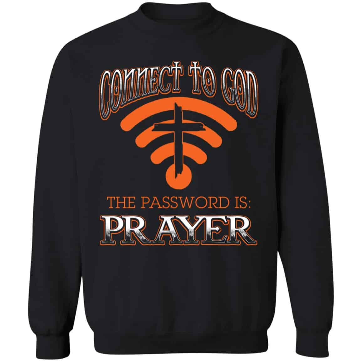 Connect To God Sweatshirt, Black, Sweatshirt