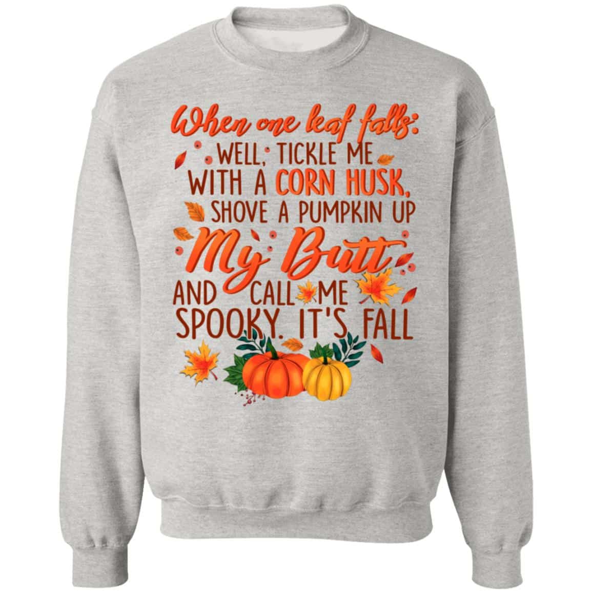 When One Leaf Falls sweatshirt, Ash, Sweatshirt