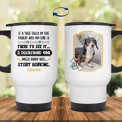 14 oz. White Travel Mug