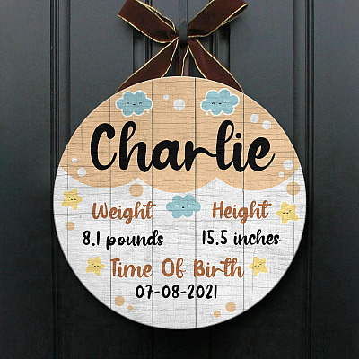 Wooden Door Sign