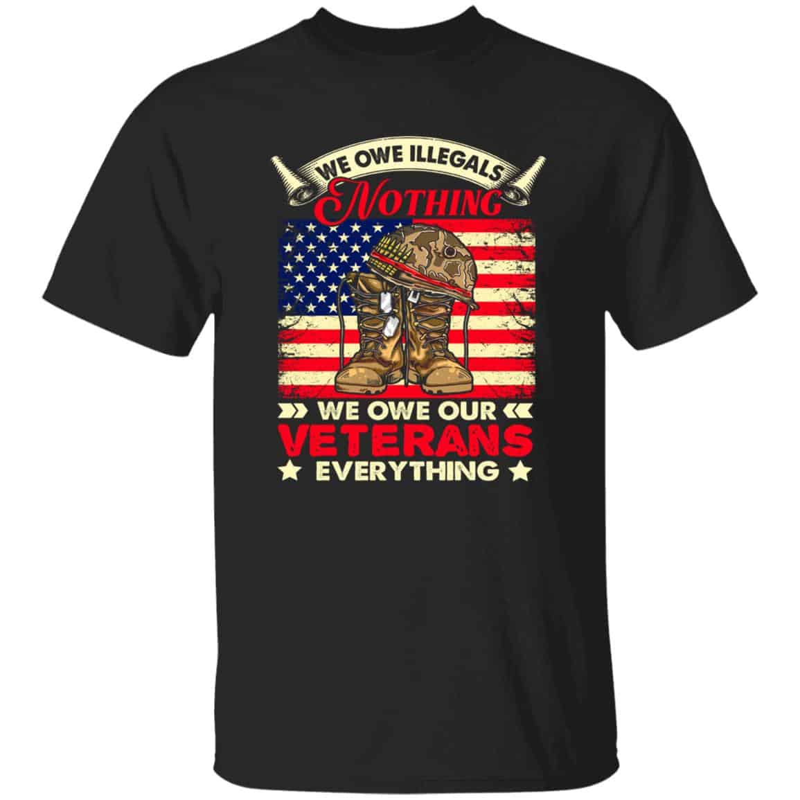 We Owe Veterans Tshirt, Black, Unisex T-Shirt
