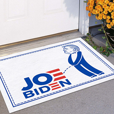 Alternative view of Anti Joe Biden Donald Trump Outdoor Indoor Doormat - Funny Political Door Mat Entrance Kitchen Bathroom Rug