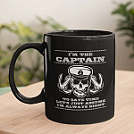 Skull I'm The Captain to Save Time Let's Just Assume I'm Always Right Ceramic Coffee Mug