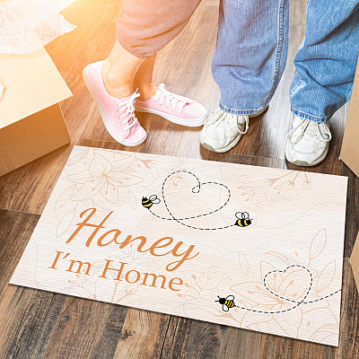 Alternative view of Honey I'm Home Indoor Outdoor Decorative Doormat