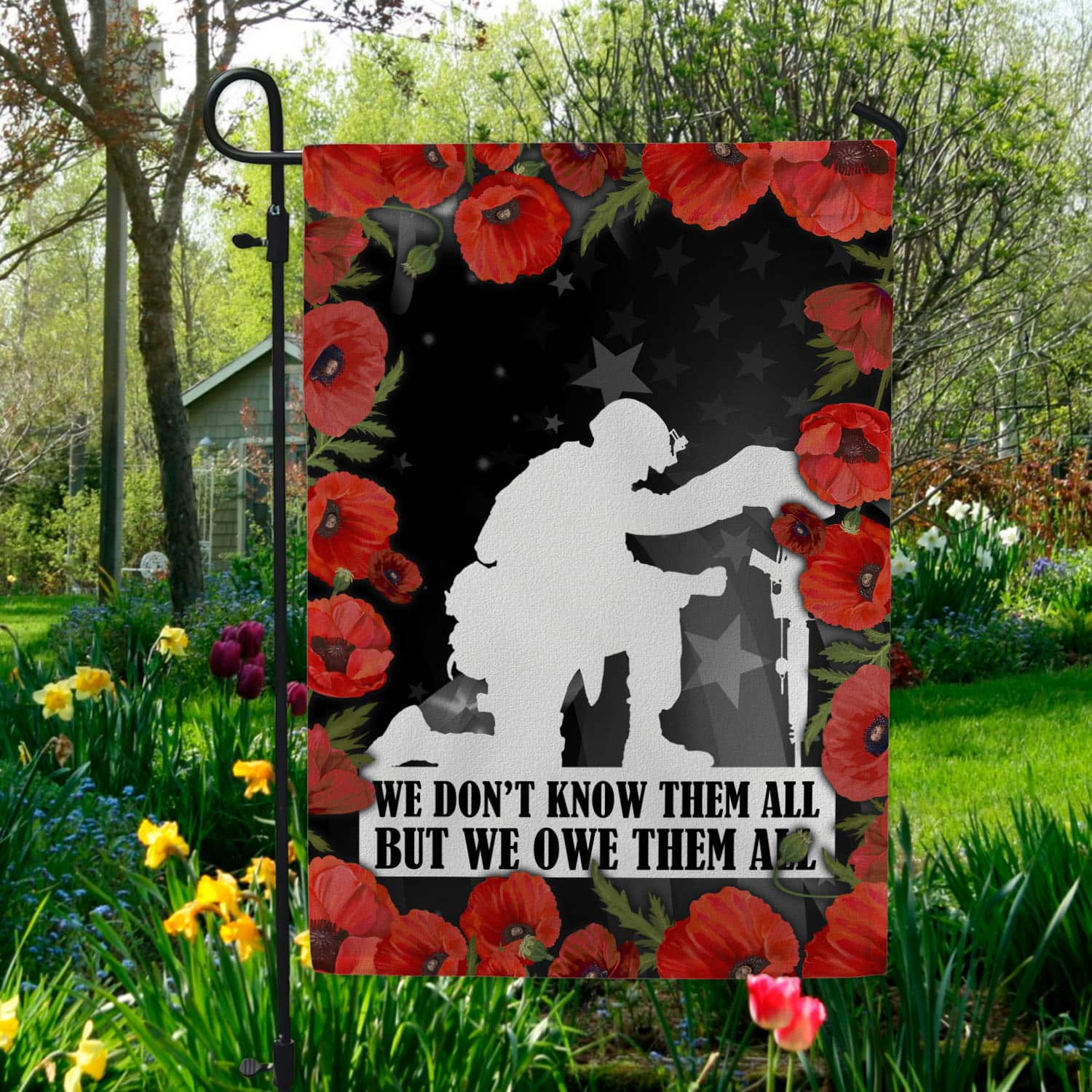 4O. Know All Them-30x40 - Side 1 Garden Flag Mockup 5
