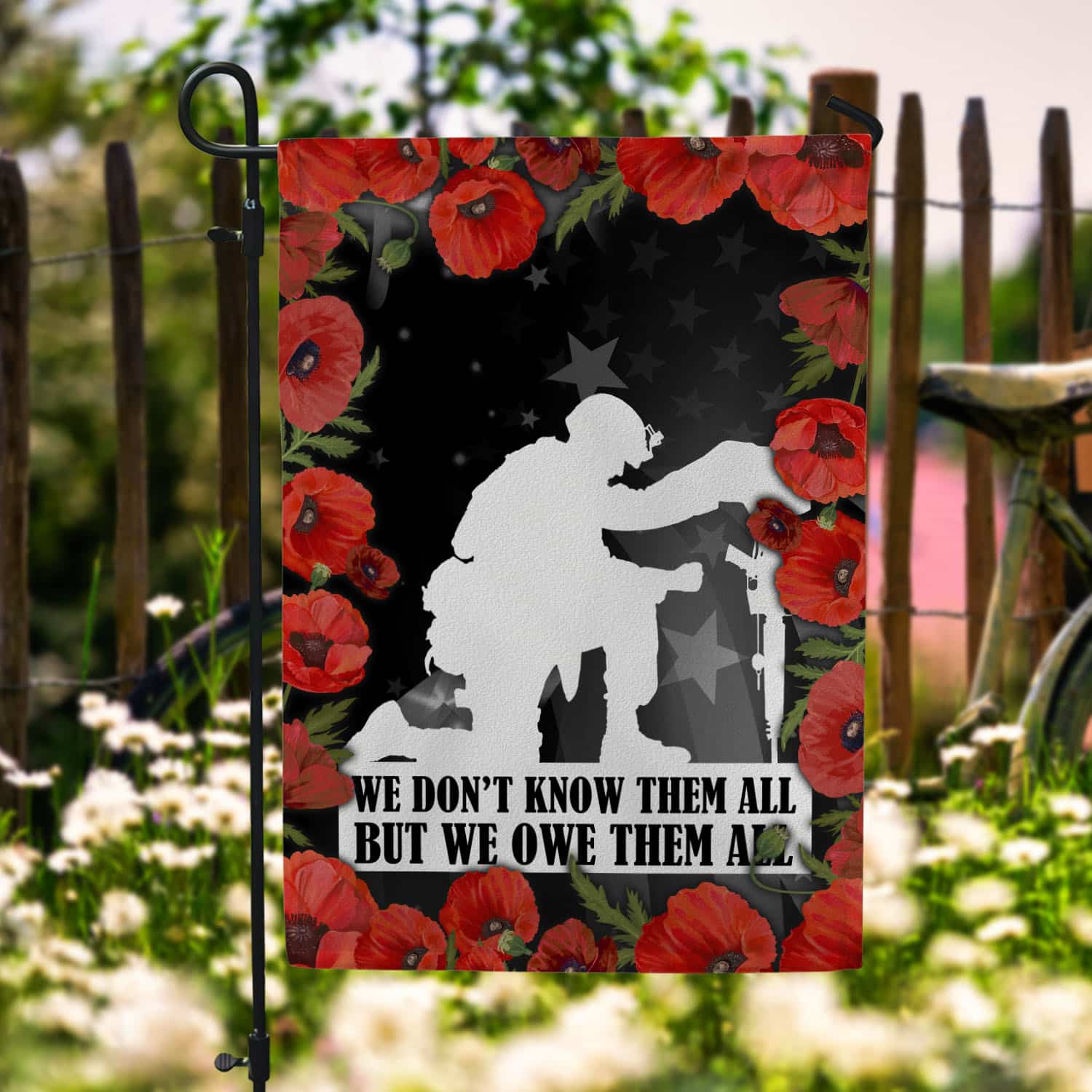 4O. Know All Them-30x40 - Side 1 Garden Flag Mockup 6