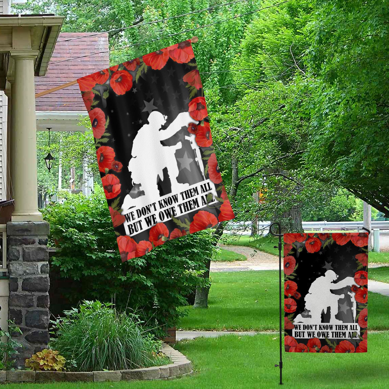 4O. Know All Them-30x40 - Side 1 Garden & House Mockup 1