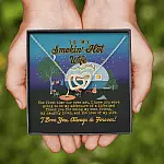 To My Smokin' Hot Wife the First Time Our Eyes Met Camping Interlocking Hearts Pendant Necklace