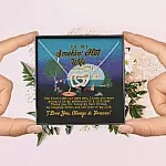 To My Smokin' Hot Wife the First Time Our Eyes Met Camping Interlocking Hearts Pendant Necklace