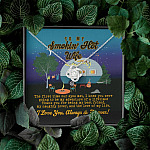 To My Smokin' Hot Wife the First Time Our Eyes Met Camping Love Knot Pendant Necklace