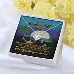 To My Smokin' Hot Wife the First Time Our Eyes Met Camping Love Knot Pendant Necklace