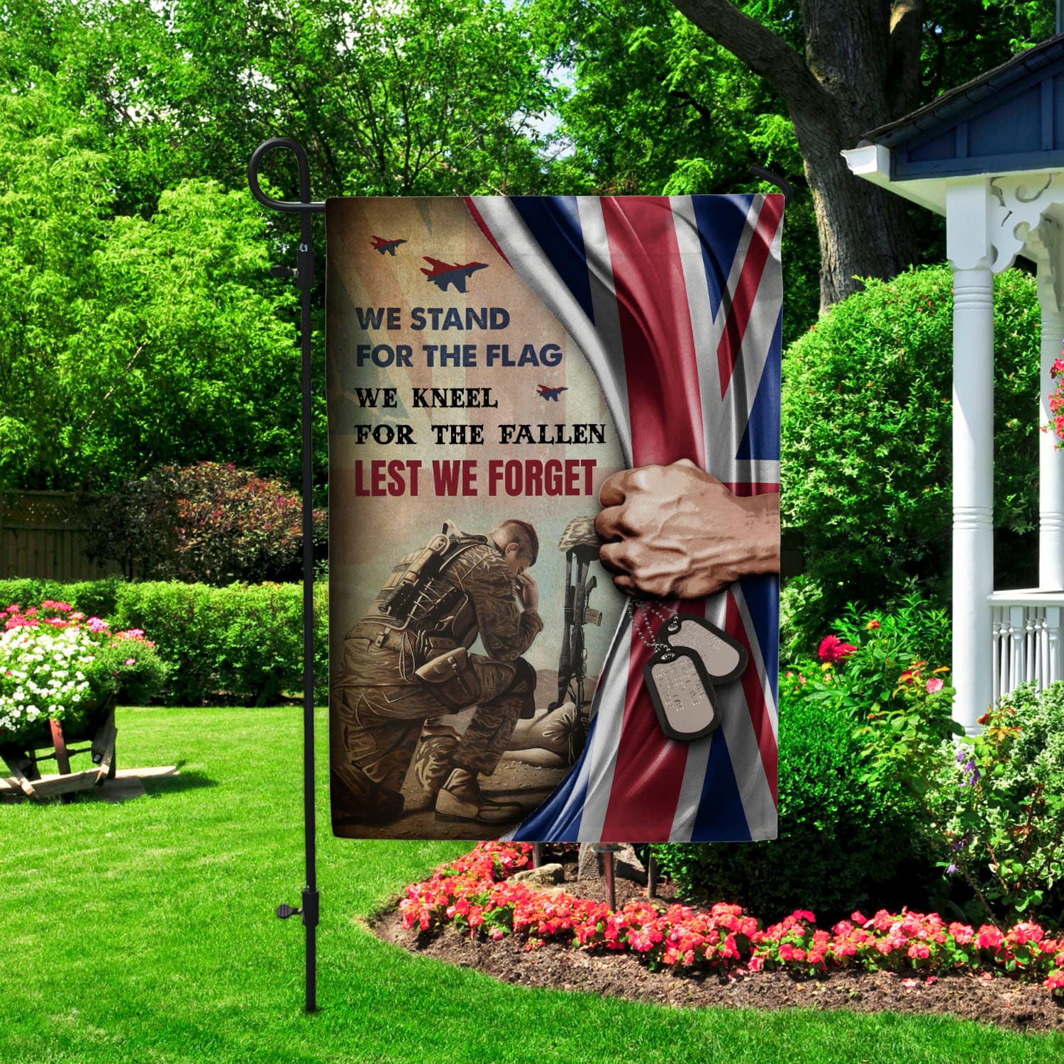 4Th. Stand For The Flag Garden Flag Mockup 2