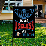 10TM. Mask Useless 30x40 Garden Flag Mockup 3