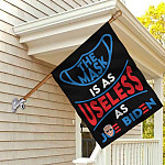 10TM. Mask Useless 30x40 House Flag Mockup 2