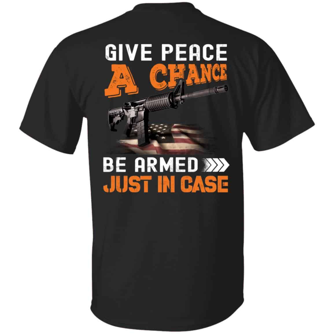 Give Peace A Chance Tshirt, Black, Unisex T-Shirt