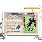 Custom Photo Football Life Lessons You Are Part Of Something Bigger Than Yourself Framed Canvas Prints - Unframed Poster