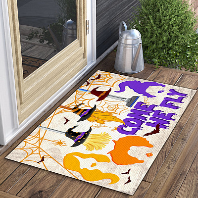 Alternative view of Funny Magic Halloween Witch Meme Saying Welcome Home Doormat - Come We Fly Witch Hocus Brooms Pocus Halloween Doormat