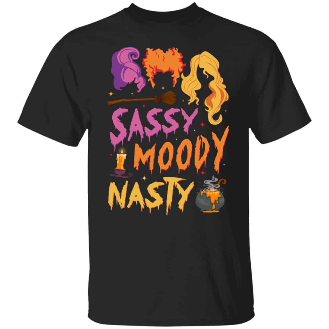 Sassy Moody tee, Black, Unisex T-Shirt