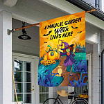 5KNG. Magical Garden 30X40 House Flag Mockup 1