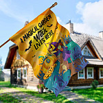5KNG. Magical Garden 30X40 House Flag Mockup 5