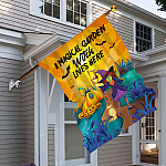 5KNG. Magical Garden 30X40 House Flag Mockup 6