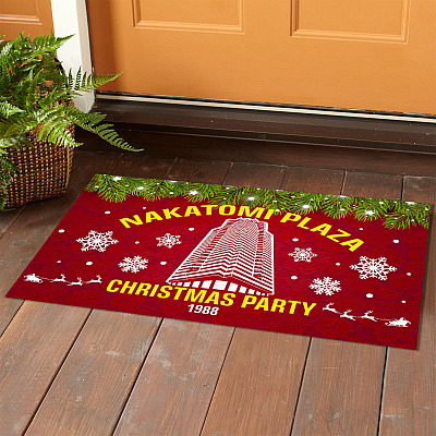 Alternative view of Nakatomi Plaza Christmas Party 1988 Funny Die Hard Ugly Christmas Style Indoor Outdoor Doormat
