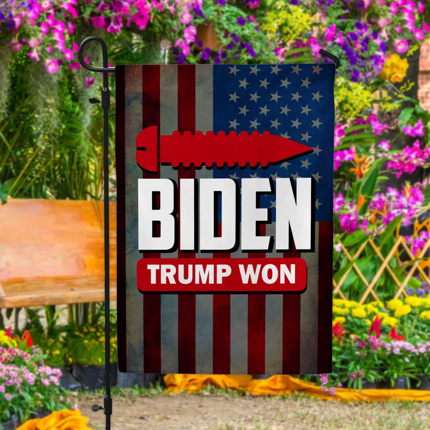 30x40side1 Garden Flag Mockup 4