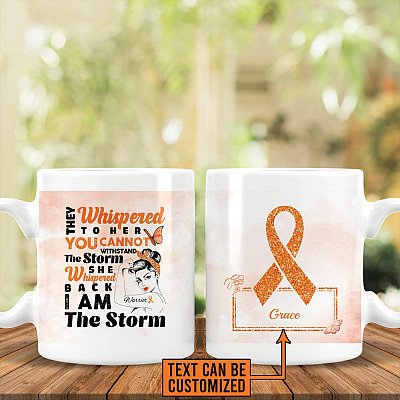 Alternative view of Personalized Multiple Sclerosis Gift I Am the Storm Full Print Coffee Mug - Water Bottle