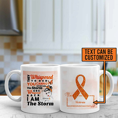 Personalized Multiple Sclerosis Gift I Am the Storm Full Print Coffee Mug - Water Bottle