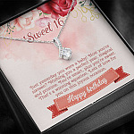 Sweet 16 Happy Birthday Alluring Beauty Necklace - Sweet Sixteen 16th Birthday Necklace - Birthday Jewelry