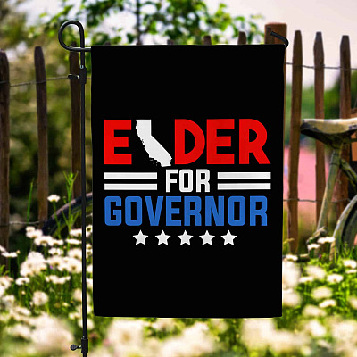 Larry Elder For Governor Of California Flag - CA Governor Election Garden Flag - House Flag - Wall Flag