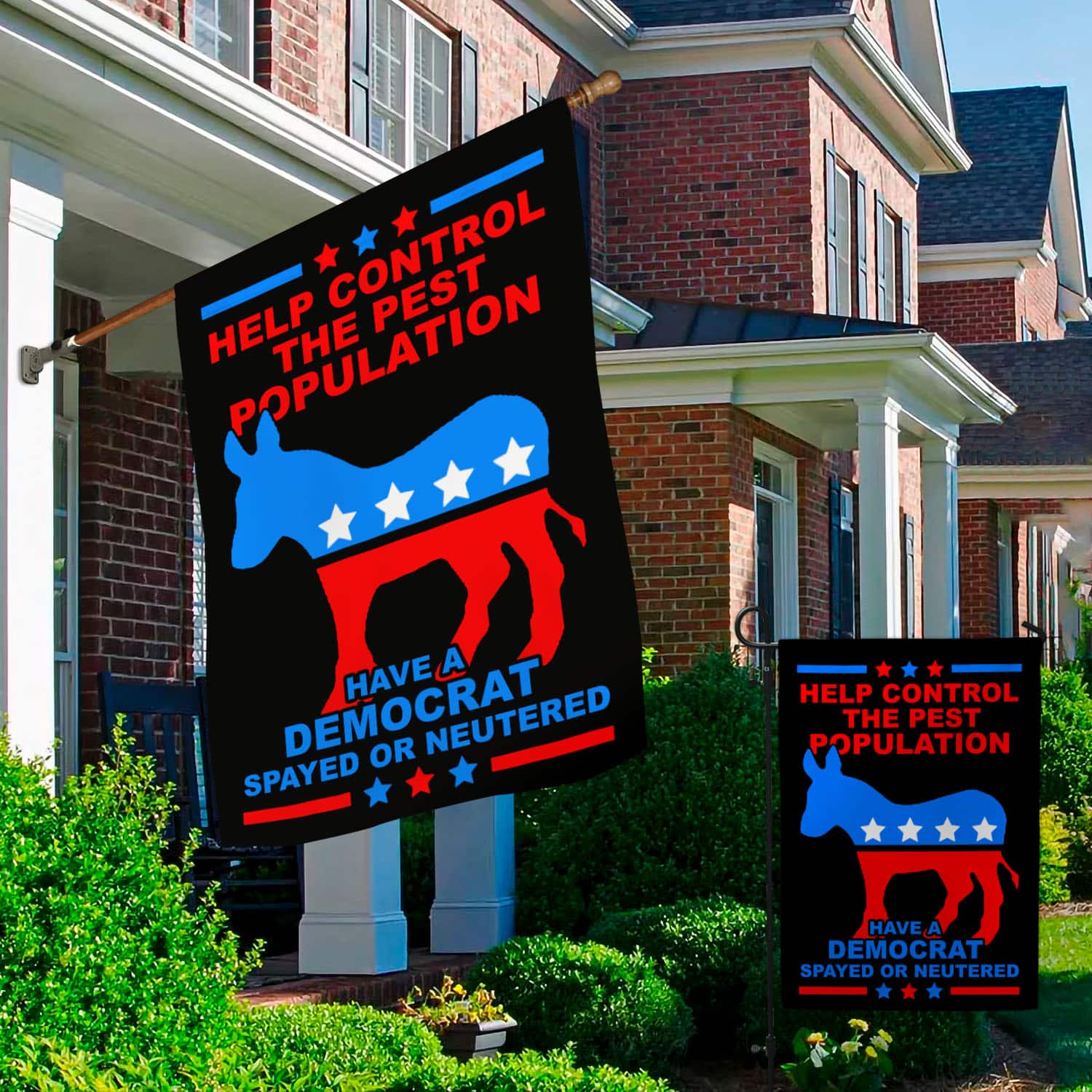 54 HG. Help Control Democrat_30x40 Garden & House Mockup 2