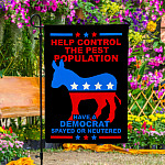 54 HG. Help Control Democrat_30x40 Garden Flag Mockup 4