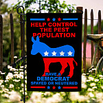 54 HG. Help Control Democrat_30x40 Garden Flag Mockup 6
