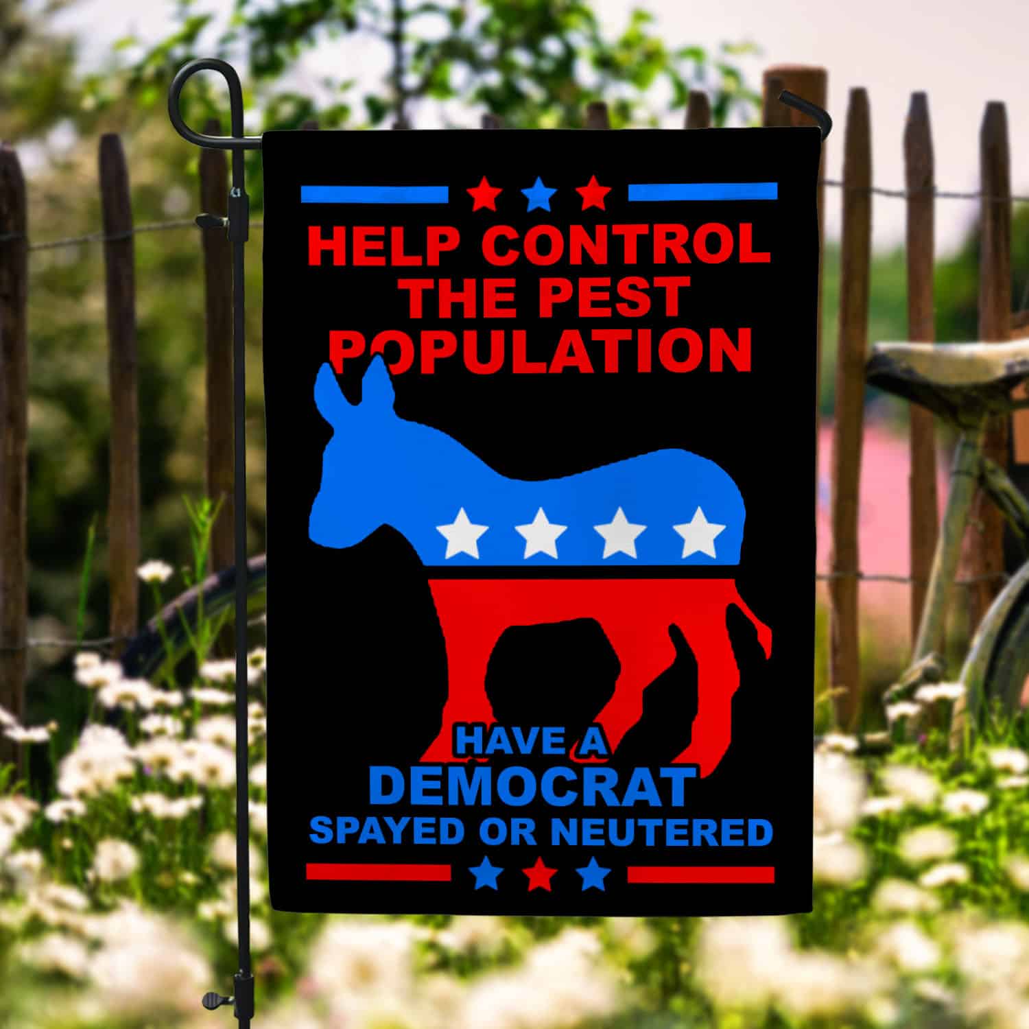54 HG. Help Control Democrat_30x40 Garden Flag Mockup 6