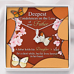 Deepest Condolence On The Loss Of Your Father Memorial Alluring Beauty Necklace - Remembrance Sympathy Gift - Alluring Beauty Necklace