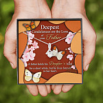 Deepest Condolence On The Loss Of Your Father Memorial Alluring Beauty Necklace - Remembrance Sympathy Gift