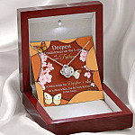 Deepest Condolence On The Loss Of Your Father Memorial Love Knot Necklace - Remembrance Sympathy Gifts Deepest Condolence On The Loss Of Your Father Memorial Love Knot Necklace - Remembrance Sympathy Gifts