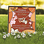 Deepest Condolence On The Loss Of Your Father Memorial Interlocking Hearts Pendant Necklace Remembrance Gifts