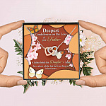 Deepest Condolence On The Loss Of Your Father Memorial Interlocking Hearts Pendant Necklace Remembrance Gifts