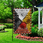 5KT. 4 Directions Native American-30x40 Garden Flag Mockup 2