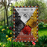 5KT. 4 Directions Native American-30x40 Garden Flag Mockup 5
