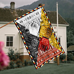 5KT. 4 Directions Native American-30x40 House Flag Mockup 4