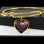 Personalized Photo All I Want Is For My Dad In Heaven I Love And Miss Him Hearts Pendant Necklace - Memorial Dad Necklace Personalized Photo All I Want Is For My Dad In Heaven I Love And Miss Him Hearts Pendant Necklace - Memorial Dad Necklace