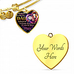 Personalized Photo All I Want Is For My Dad In Heaven I Love And Miss Him Hearts Pendant Necklace - Memorial Dad Necklace Personalized Photo All I Want Is For My Dad In Heaven I Love And Miss Him Hearts Pendant Necklace - Memorial Dad Necklace