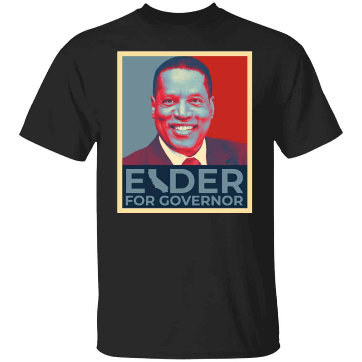 Elder for Governor tee, Black, Unisex T-Shirt